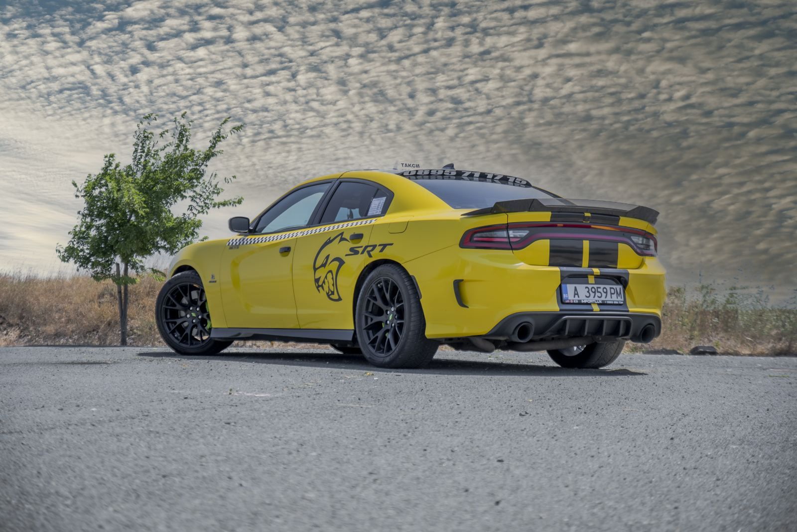 Dodge Charger SRT такси сред природата